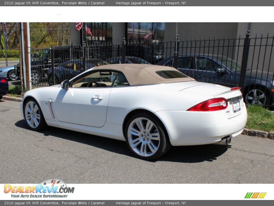 2010 Jaguar XK XKR Convertible Porcelain White / Caramel Photo #23