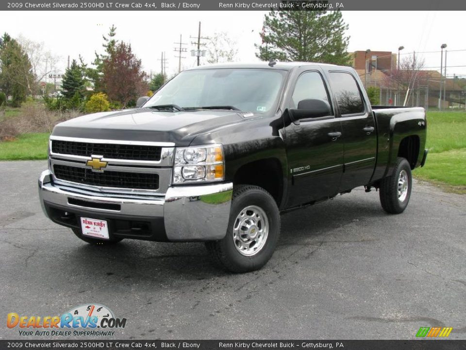 2009 Chevrolet Silverado 2500HD LT Crew Cab 4x4 Black / Ebony Photo #2