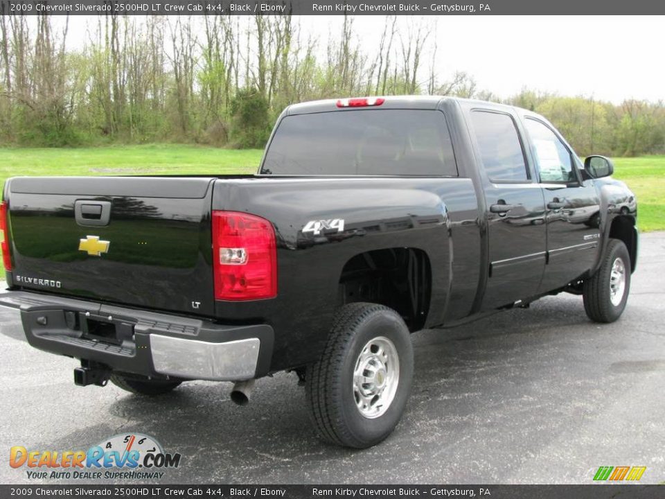 2009 Chevrolet Silverado 2500HD LT Crew Cab 4x4 Black / Ebony Photo #3