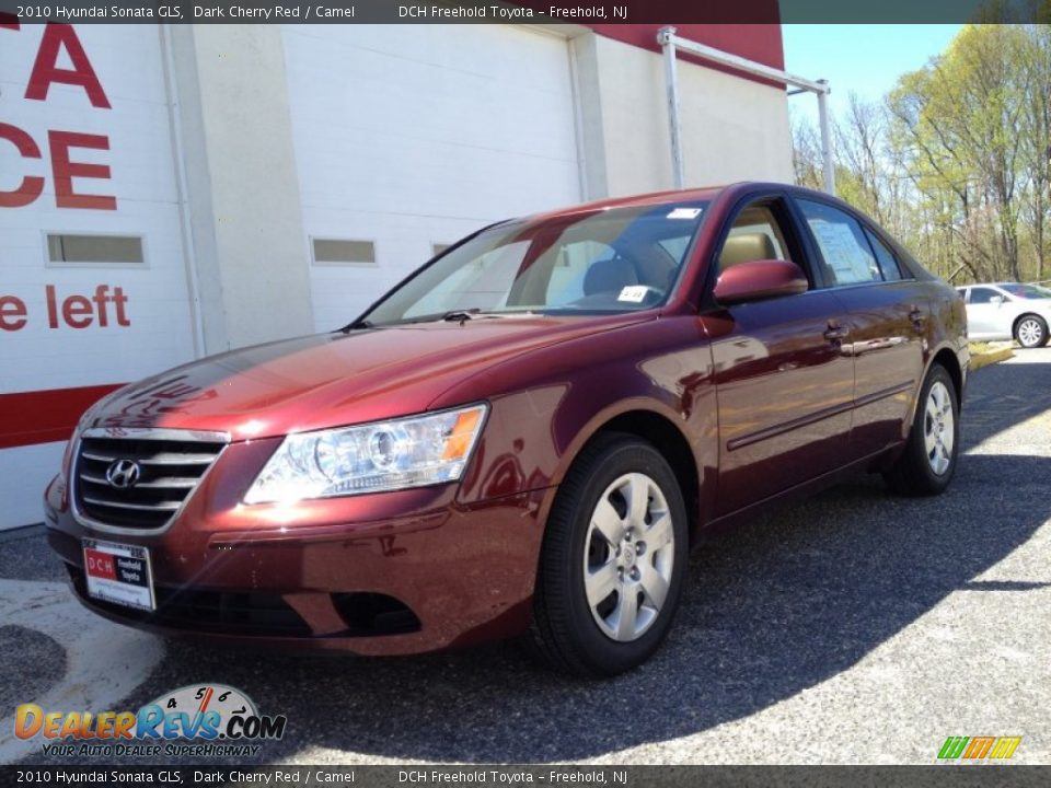 2010 Hyundai Sonata GLS Dark Cherry Red / Camel Photo #1