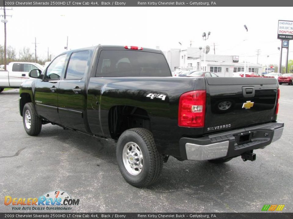 2009 Chevrolet Silverado 2500HD LT Crew Cab 4x4 Black / Ebony Photo #4