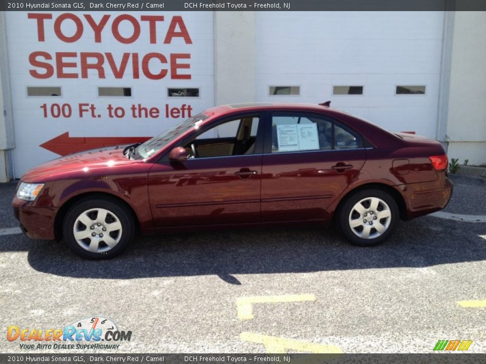 2010 Hyundai Sonata GLS Dark Cherry Red / Camel Photo #3