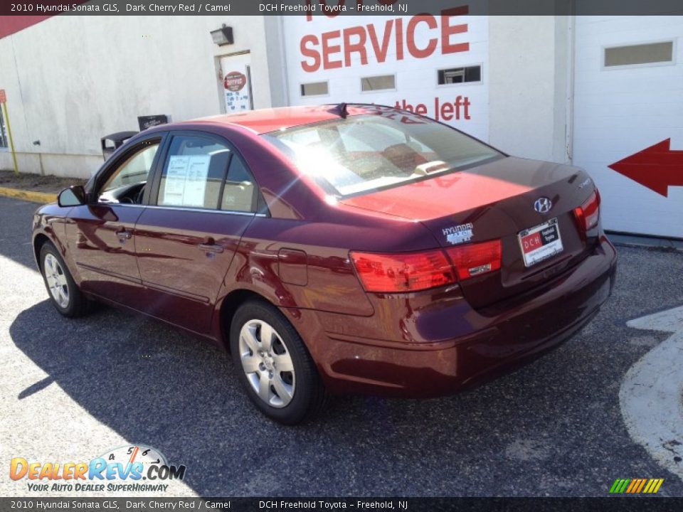 2010 Hyundai Sonata GLS Dark Cherry Red / Camel Photo #4