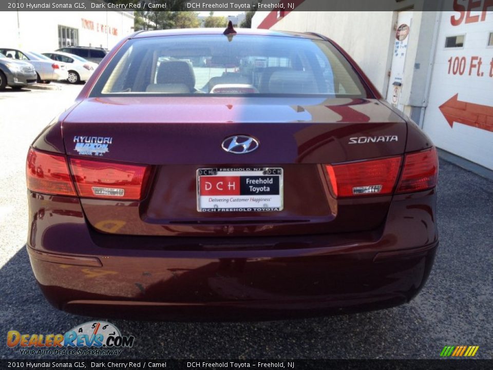 2010 Hyundai Sonata GLS Dark Cherry Red / Camel Photo #5