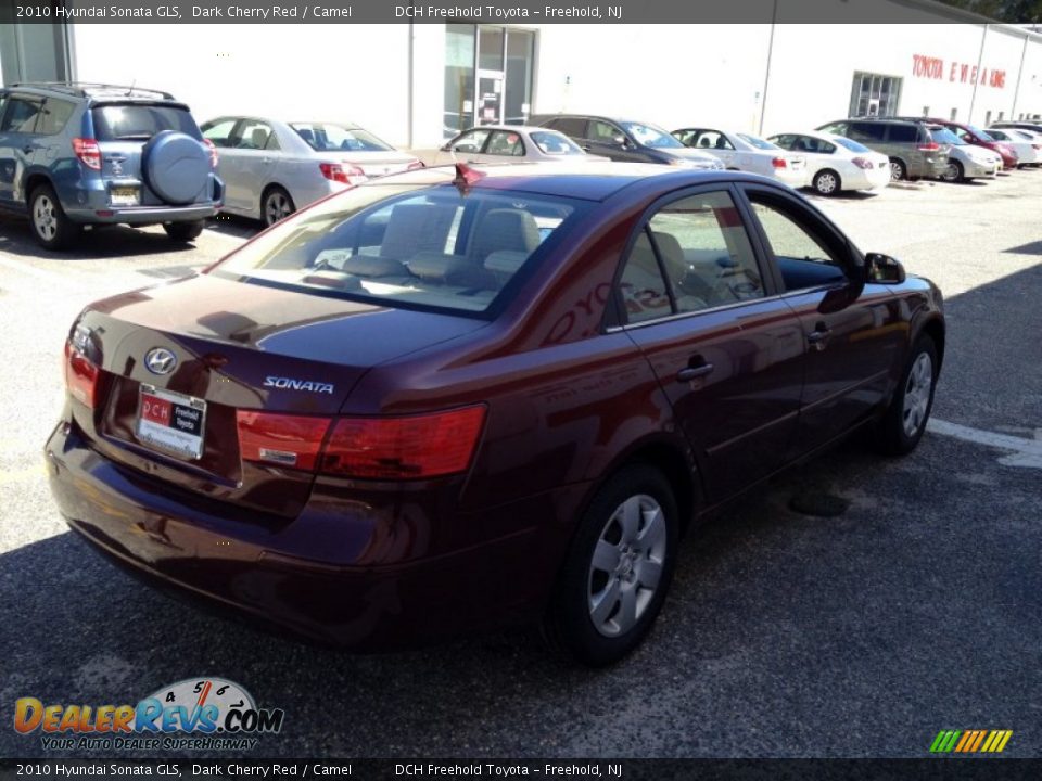 2010 Hyundai Sonata GLS Dark Cherry Red / Camel Photo #6