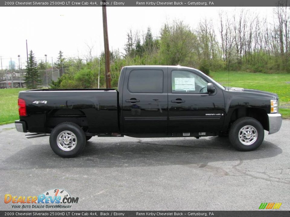 2009 Chevrolet Silverado 2500HD LT Crew Cab 4x4 Black / Ebony Photo #5