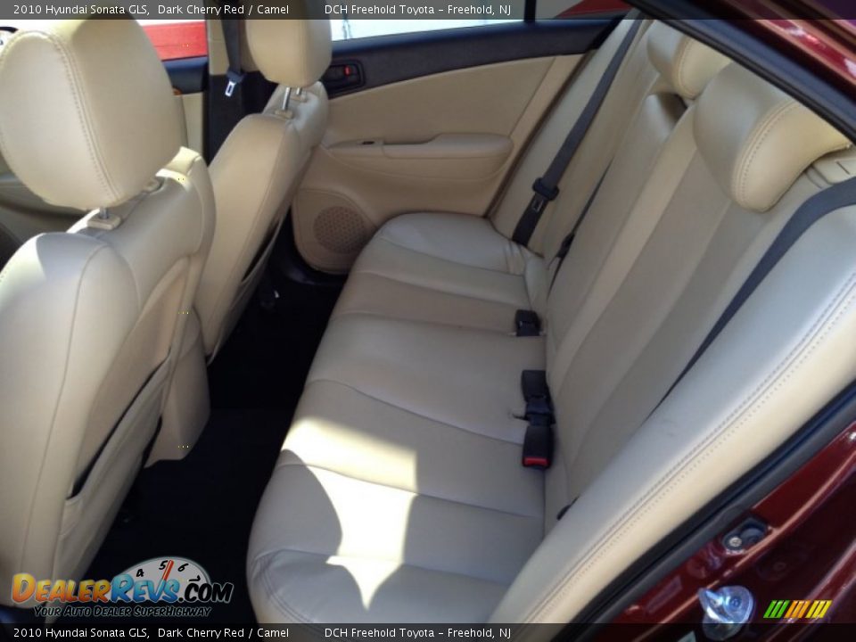 2010 Hyundai Sonata GLS Dark Cherry Red / Camel Photo #9