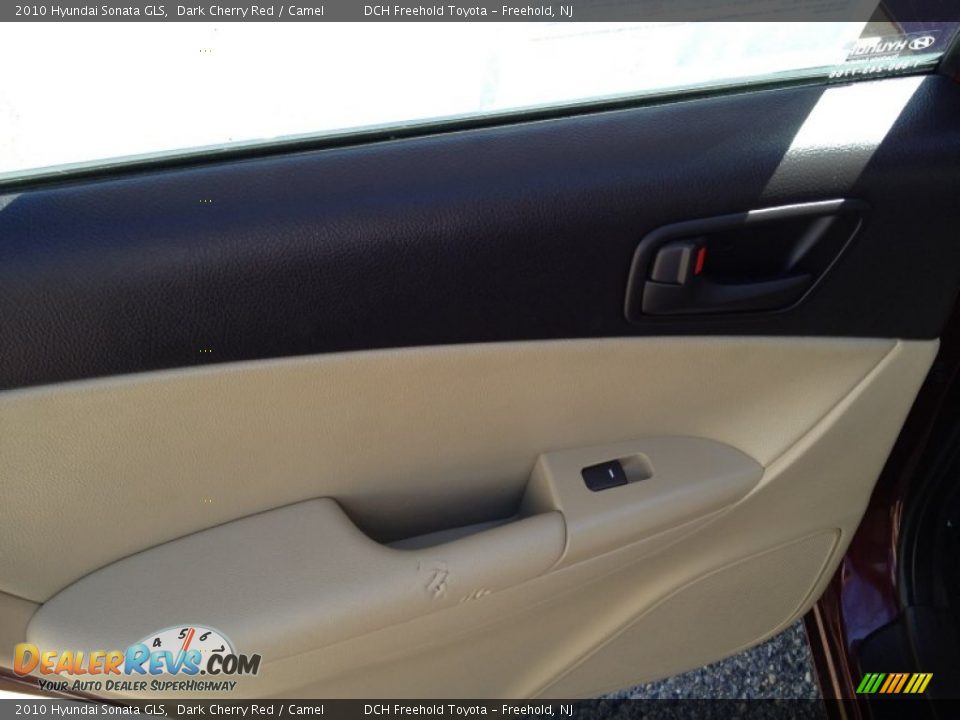 2010 Hyundai Sonata GLS Dark Cherry Red / Camel Photo #10