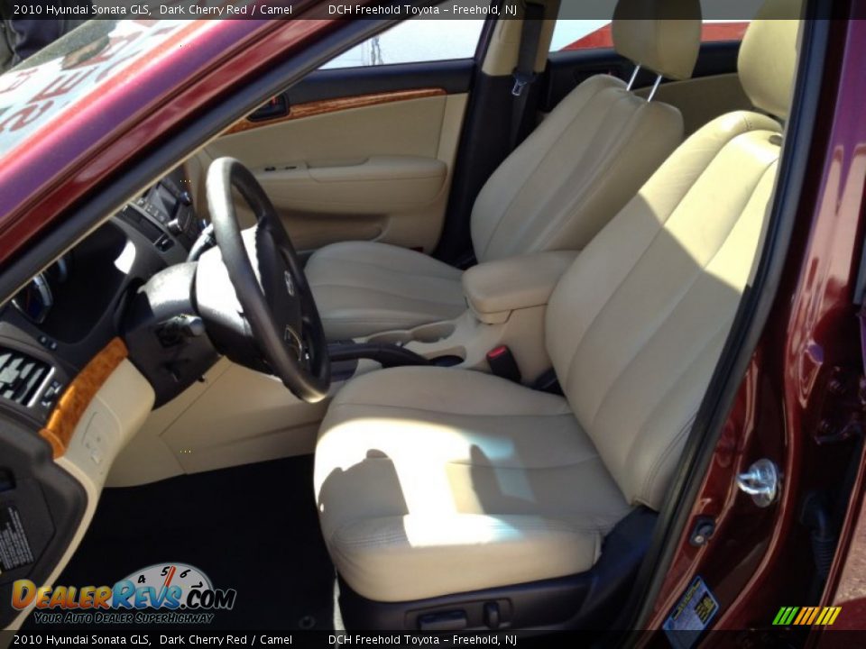 2010 Hyundai Sonata GLS Dark Cherry Red / Camel Photo #15