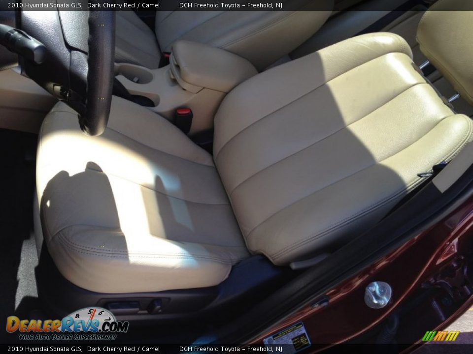 2010 Hyundai Sonata GLS Dark Cherry Red / Camel Photo #16