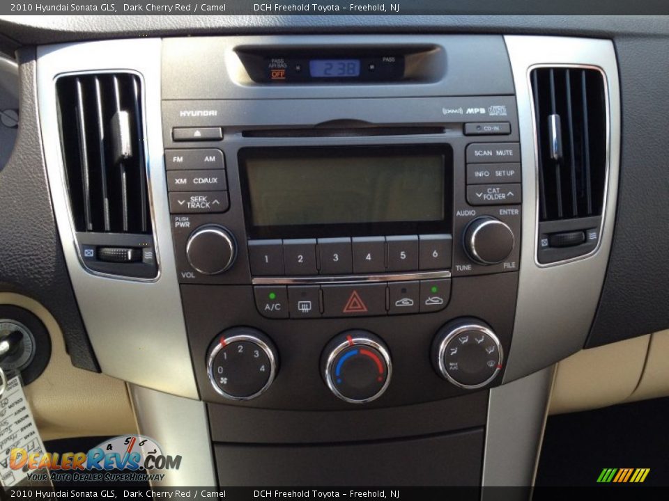 2010 Hyundai Sonata GLS Dark Cherry Red / Camel Photo #19