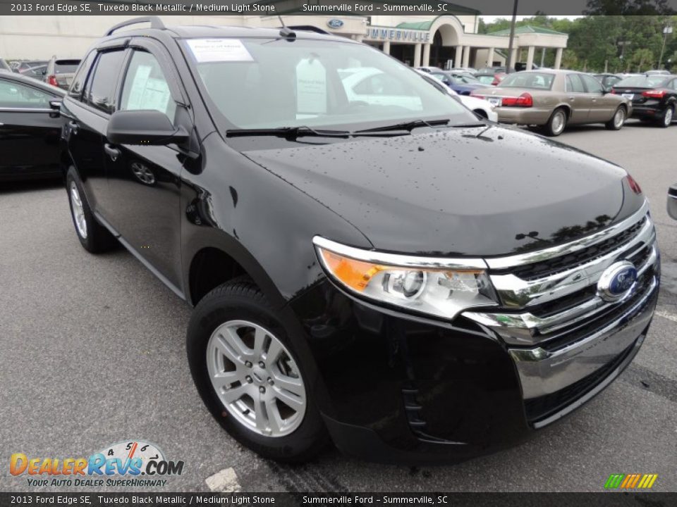 2013 Ford Edge SE Tuxedo Black Metallic / Medium Light Stone Photo #1