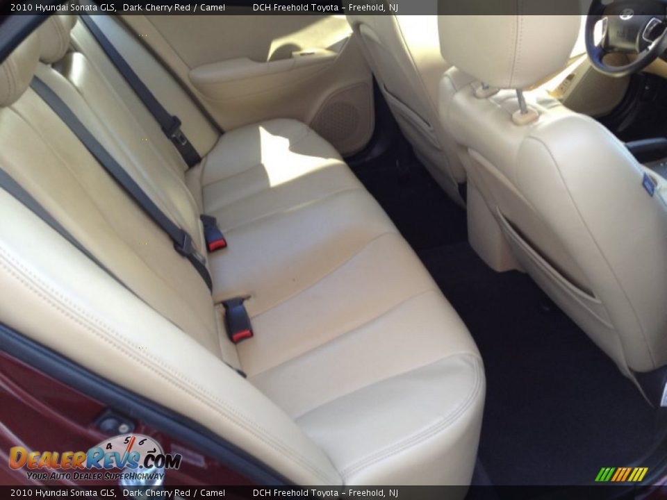 2010 Hyundai Sonata GLS Dark Cherry Red / Camel Photo #24