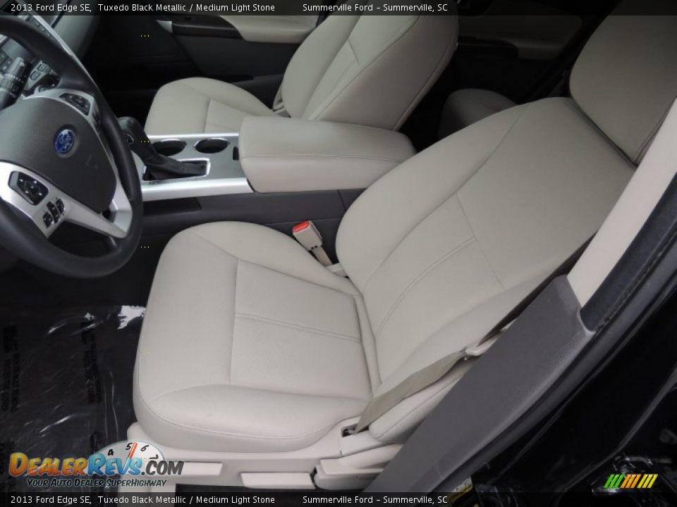 2013 Ford Edge SE Tuxedo Black Metallic / Medium Light Stone Photo #5