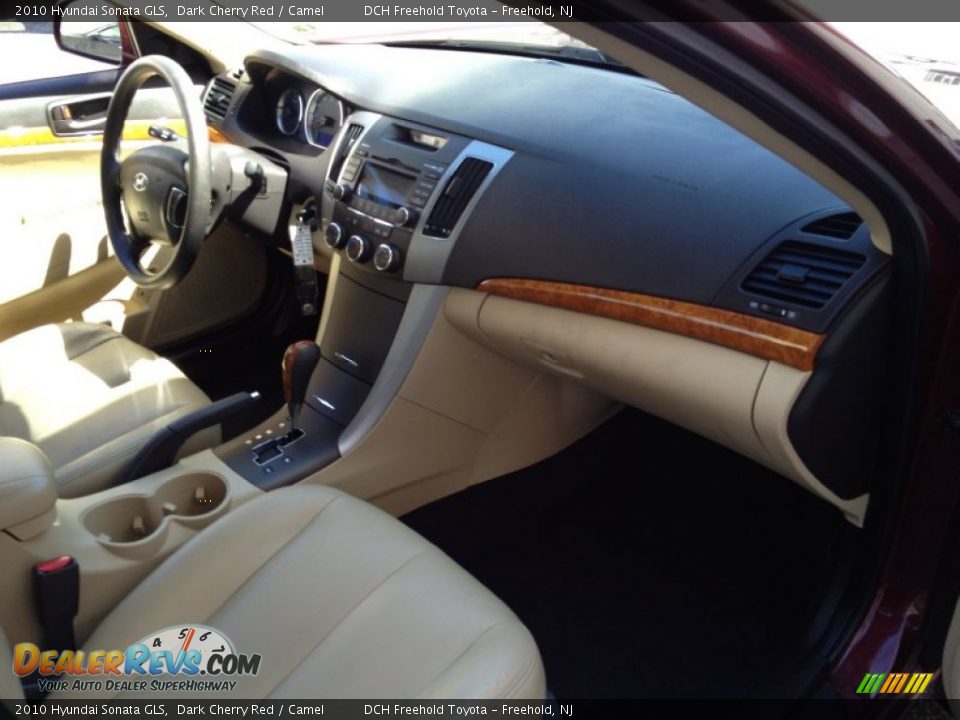 2010 Hyundai Sonata GLS Dark Cherry Red / Camel Photo #25