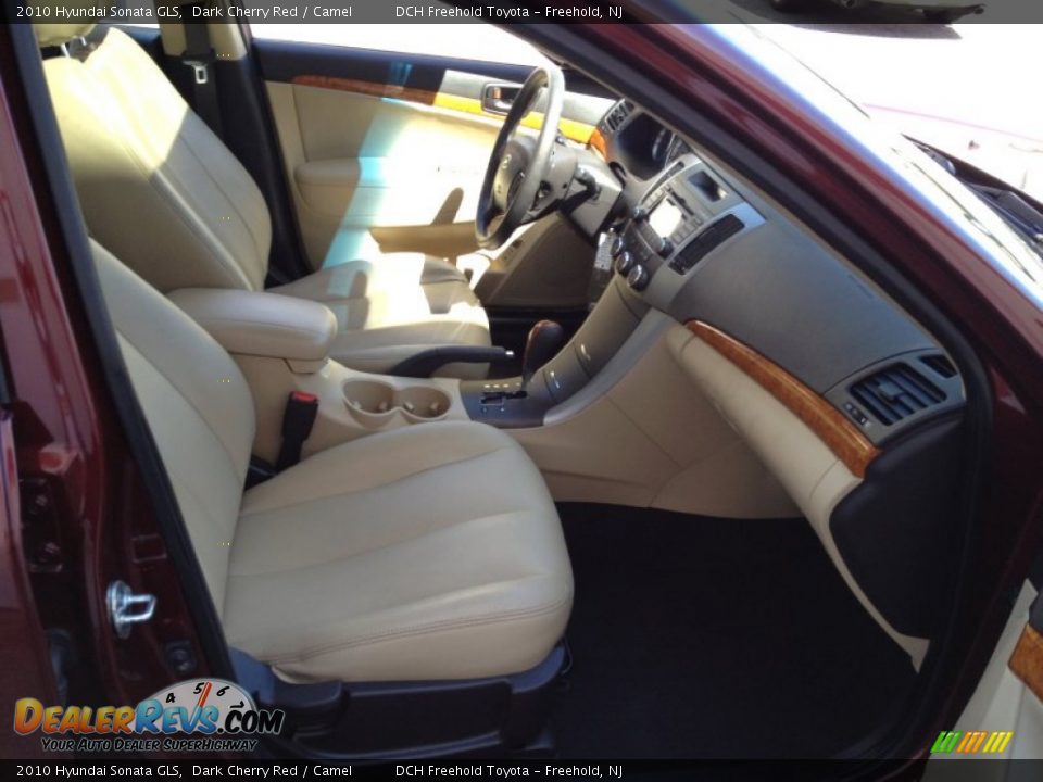 2010 Hyundai Sonata GLS Dark Cherry Red / Camel Photo #26