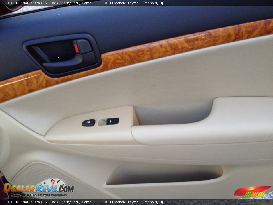 2010 Hyundai Sonata GLS Dark Cherry Red / Camel Photo #27