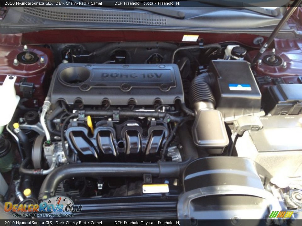 2010 Hyundai Sonata GLS Dark Cherry Red / Camel Photo #29