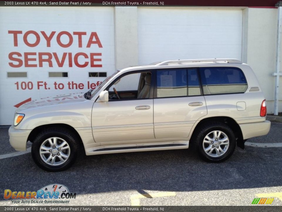 2003 Lexus LX 470 4x4 Sand Dollar Pearl / Ivory Photo #3