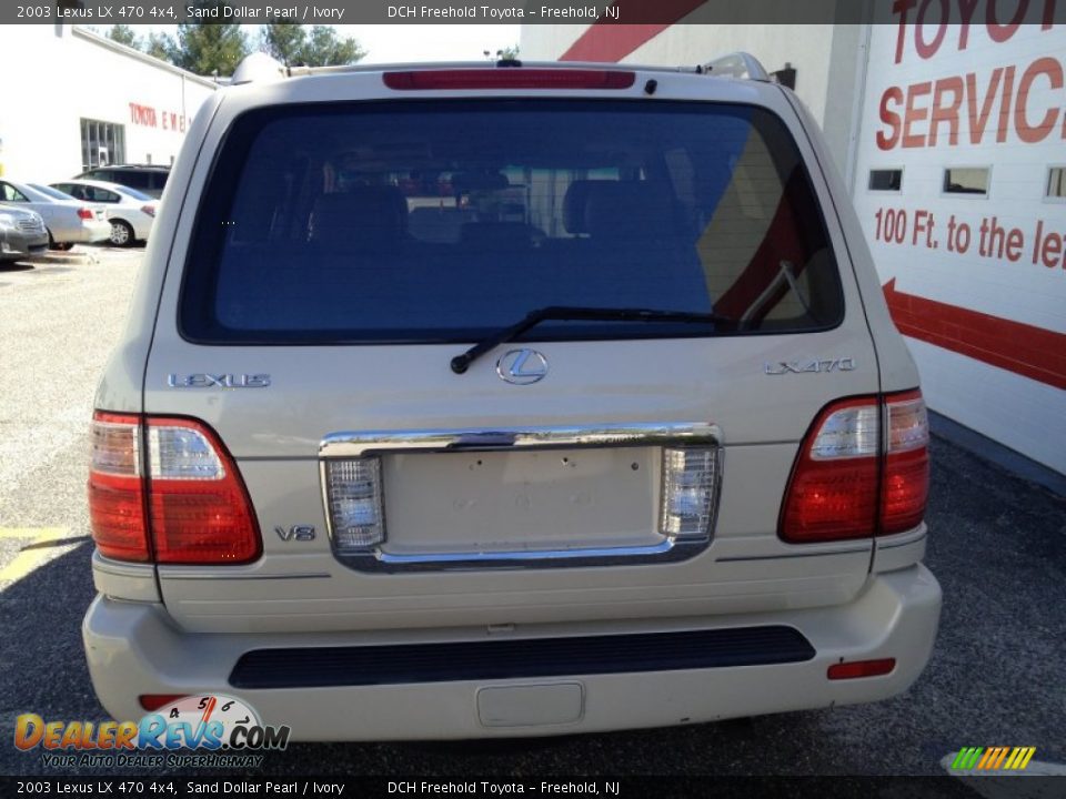2003 Lexus LX 470 4x4 Sand Dollar Pearl / Ivory Photo #5