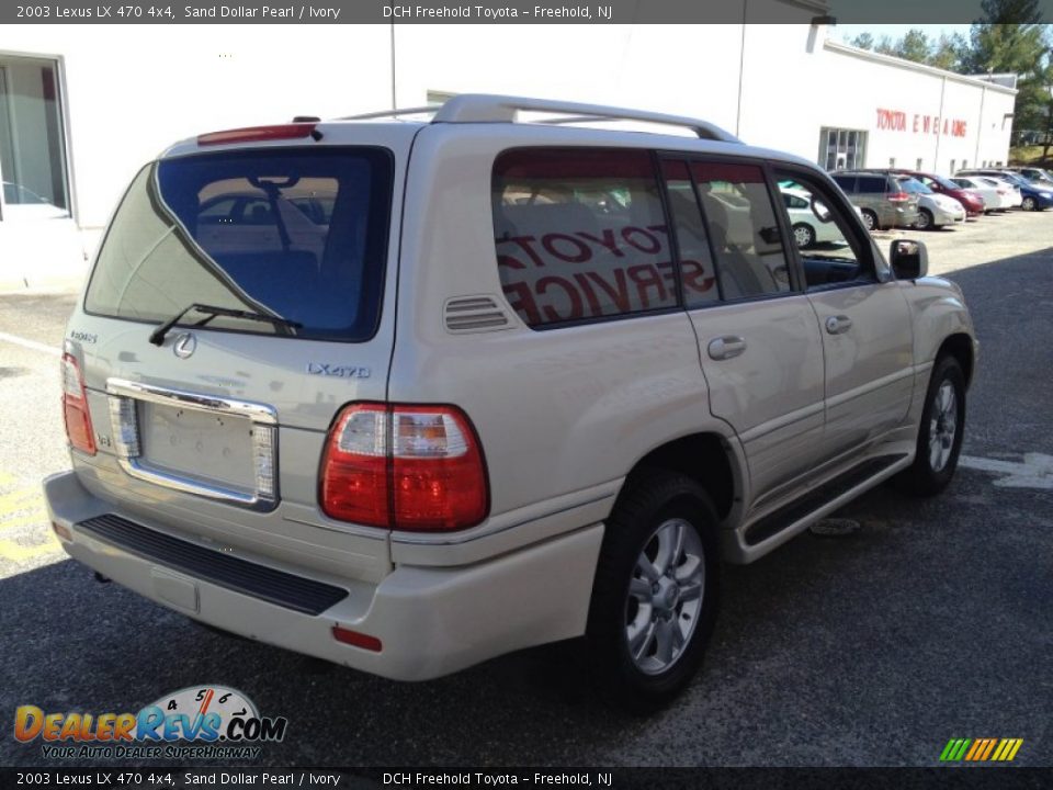 2003 Lexus LX 470 4x4 Sand Dollar Pearl / Ivory Photo #6