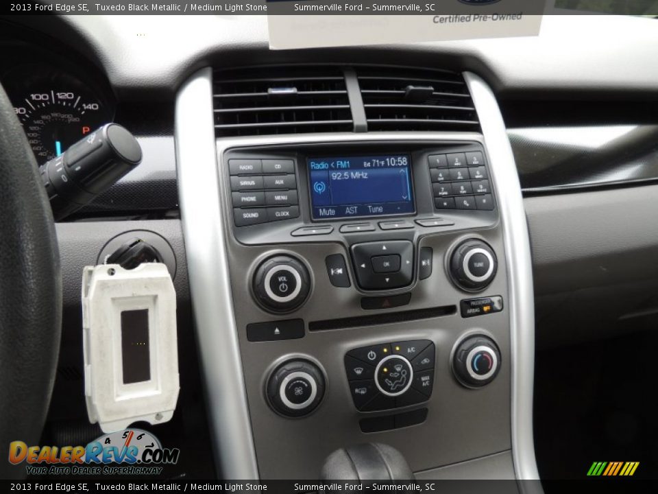 2013 Ford Edge SE Tuxedo Black Metallic / Medium Light Stone Photo #22