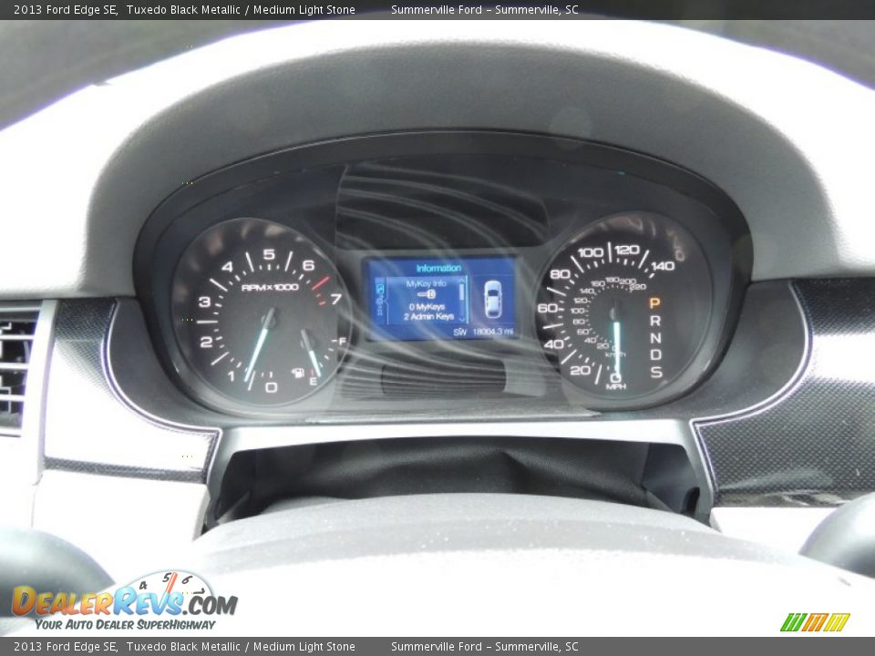 2013 Ford Edge SE Tuxedo Black Metallic / Medium Light Stone Photo #24