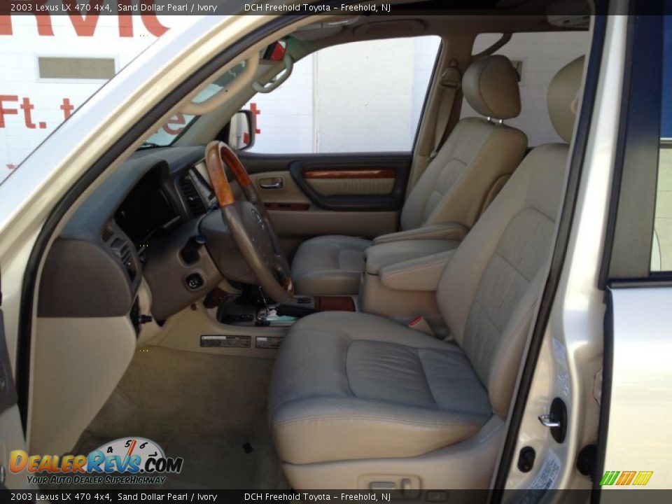 2003 Lexus LX 470 4x4 Sand Dollar Pearl / Ivory Photo #17
