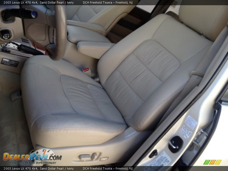 2003 Lexus LX 470 4x4 Sand Dollar Pearl / Ivory Photo #18