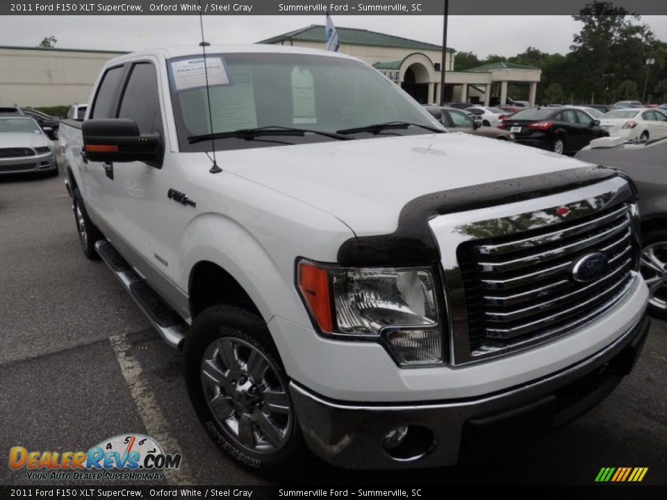 2011 Ford F150 XLT SuperCrew Oxford White / Steel Gray Photo #1