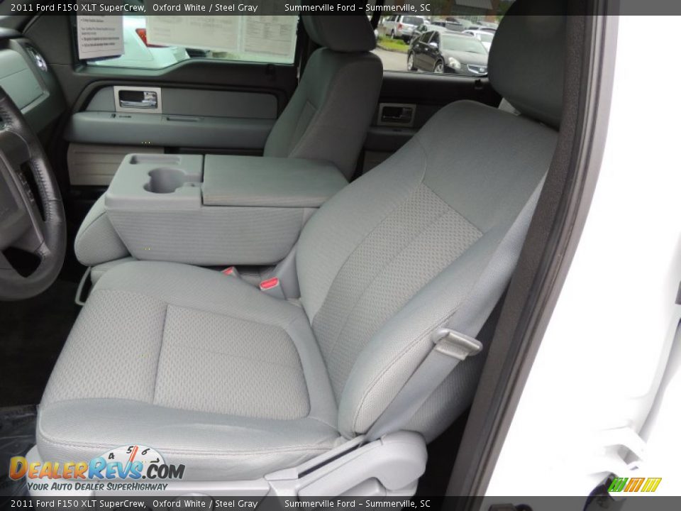 2011 Ford F150 XLT SuperCrew Oxford White / Steel Gray Photo #4