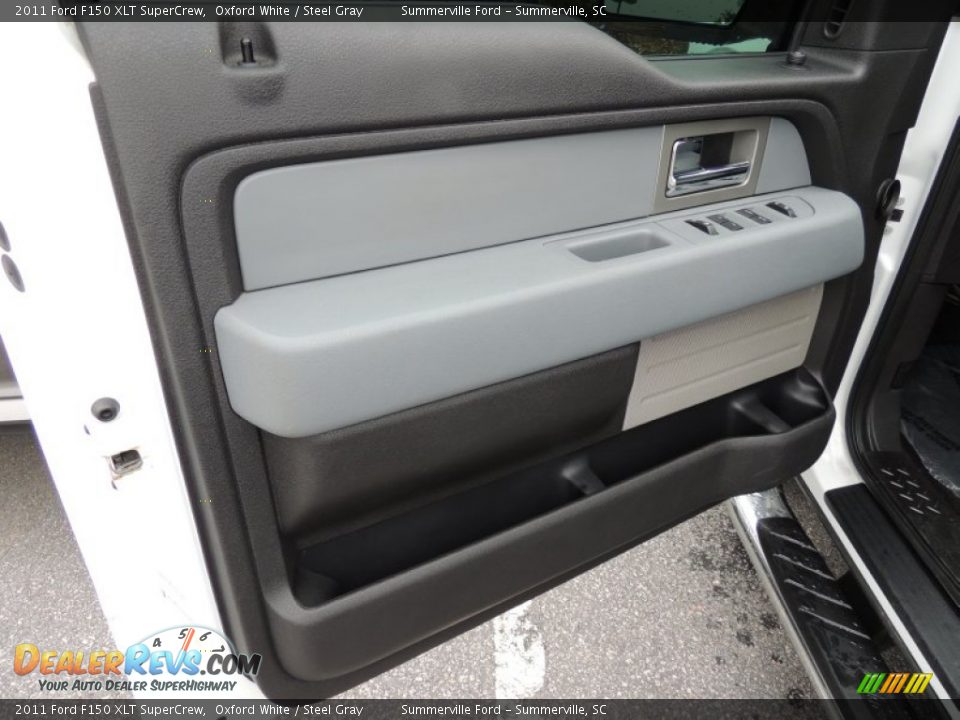 2011 Ford F150 XLT SuperCrew Oxford White / Steel Gray Photo #5