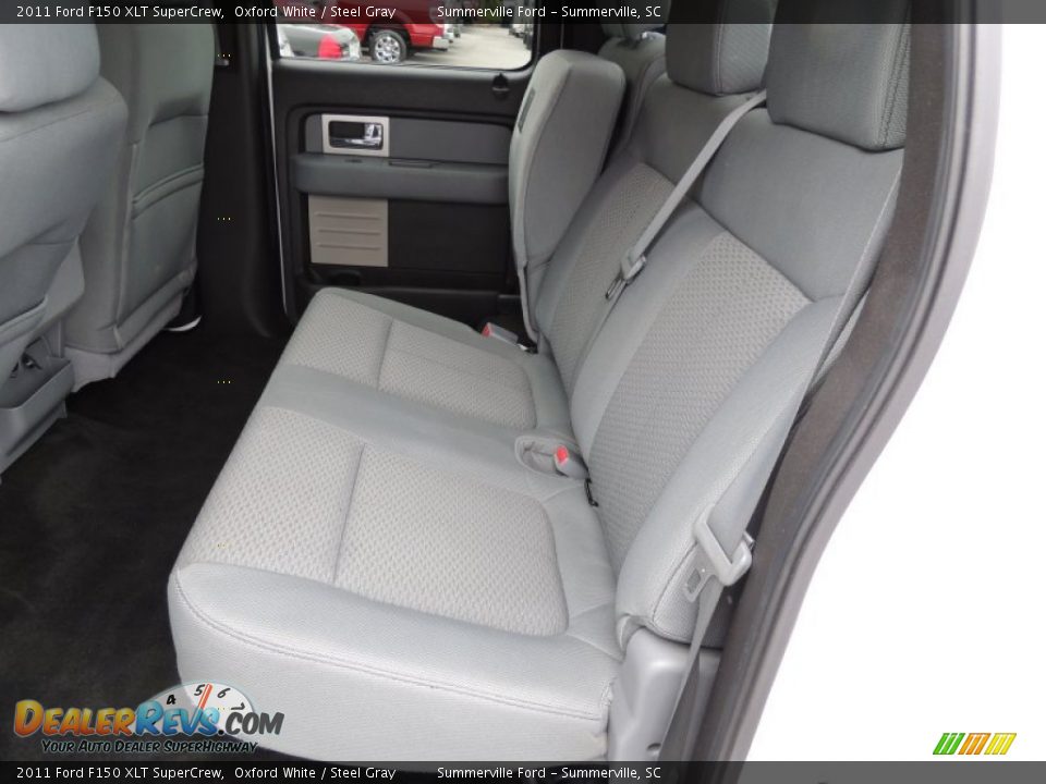 2011 Ford F150 XLT SuperCrew Oxford White / Steel Gray Photo #6