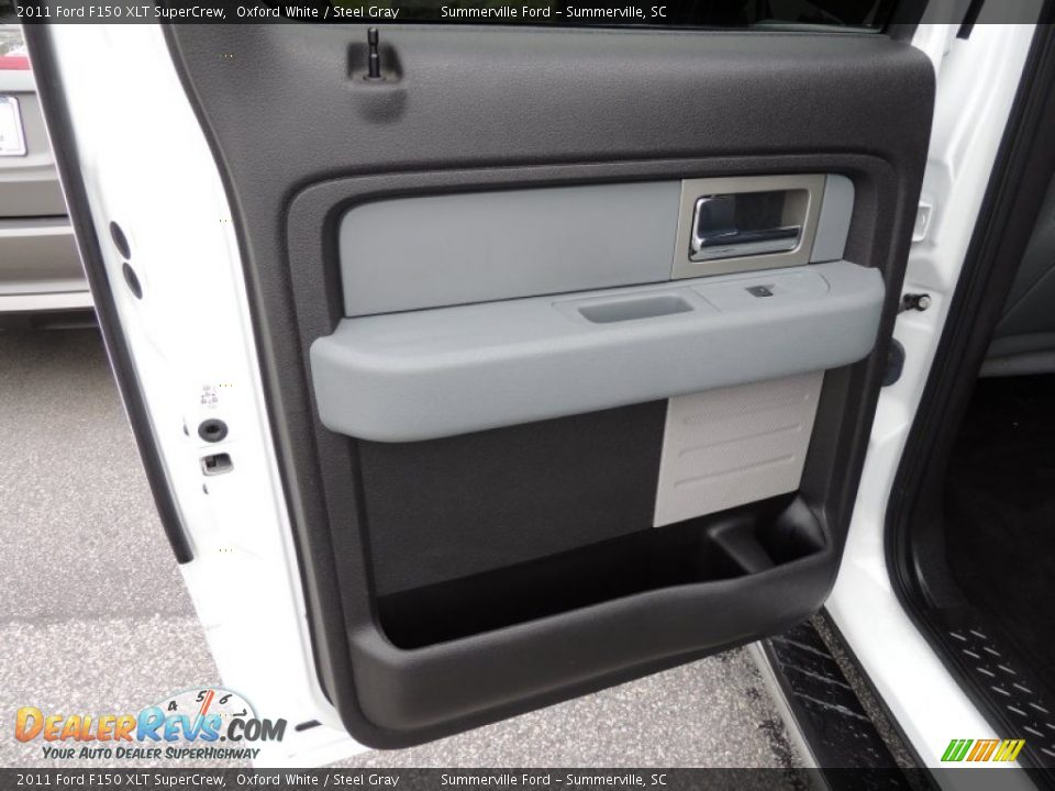 2011 Ford F150 XLT SuperCrew Oxford White / Steel Gray Photo #7