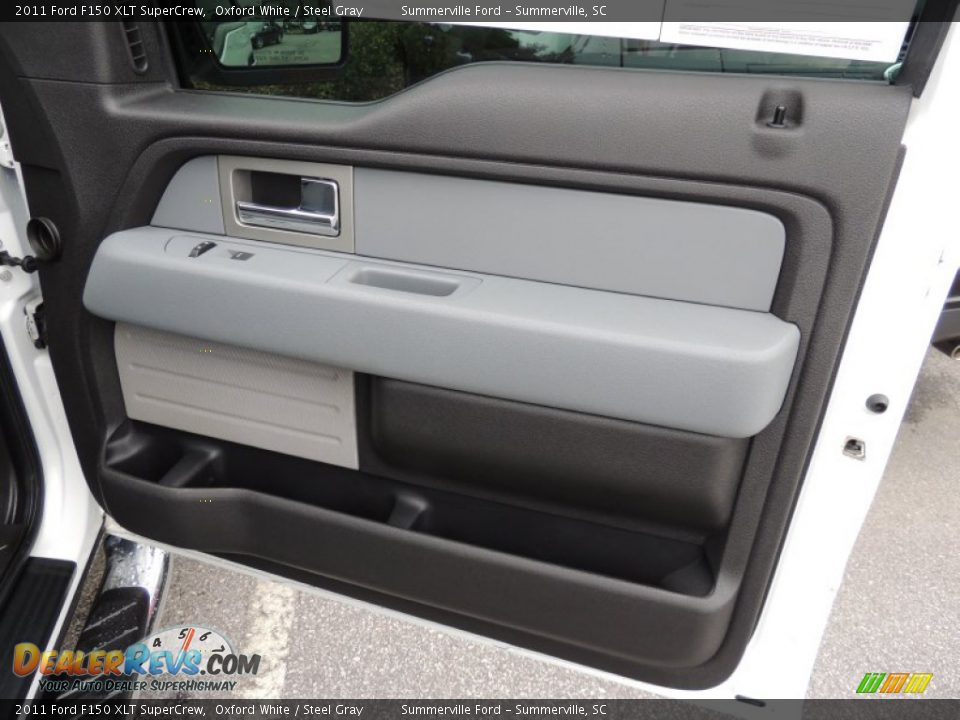 2011 Ford F150 XLT SuperCrew Oxford White / Steel Gray Photo #9