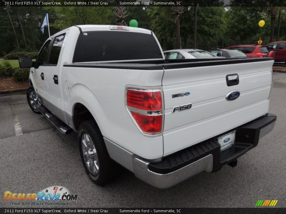 2011 Ford F150 XLT SuperCrew Oxford White / Steel Gray Photo #16
