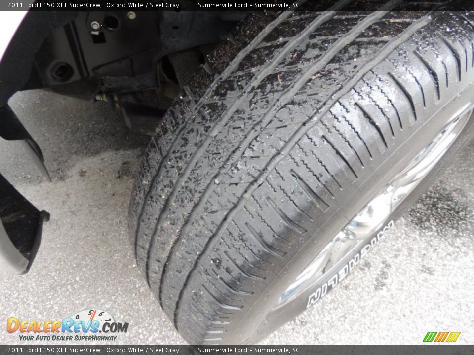 2011 Ford F150 XLT SuperCrew Oxford White / Steel Gray Photo #18