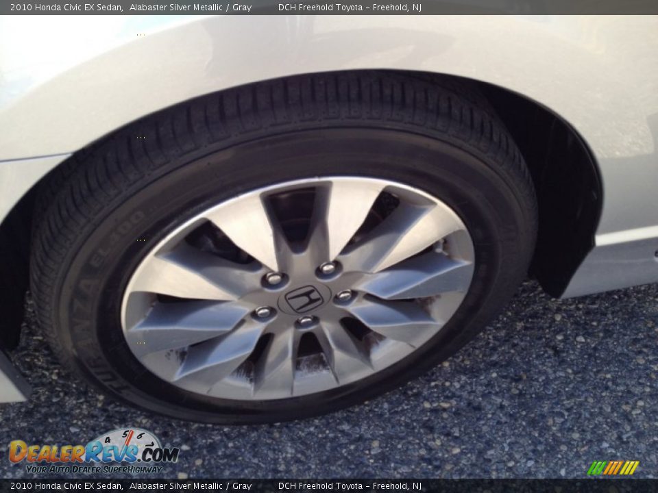 2010 Honda Civic EX Sedan Alabaster Silver Metallic / Gray Photo #8