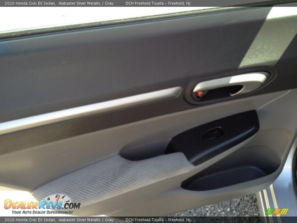 2010 Honda Civic EX Sedan Alabaster Silver Metallic / Gray Photo #9