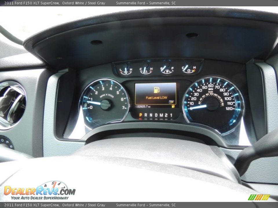 2011 Ford F150 XLT SuperCrew Oxford White / Steel Gray Photo #22