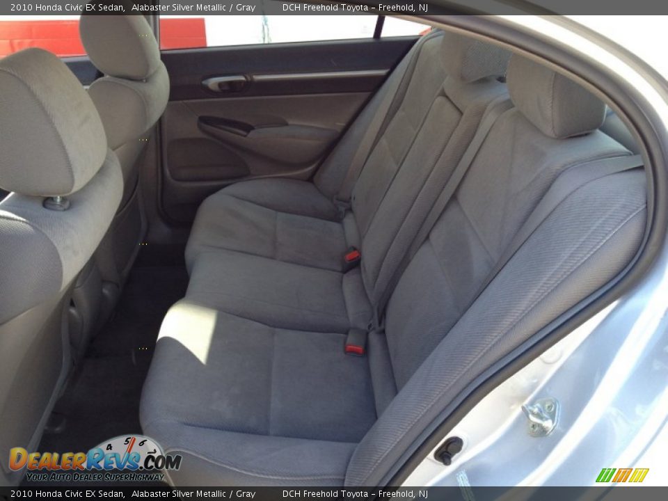2010 Honda Civic EX Sedan Alabaster Silver Metallic / Gray Photo #10