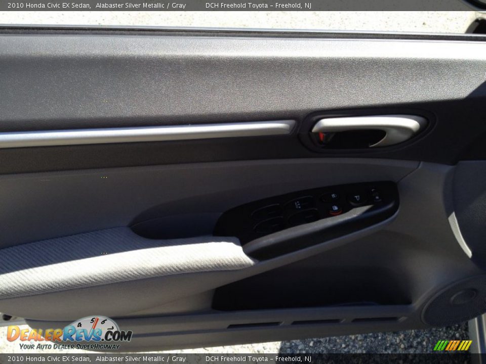 2010 Honda Civic EX Sedan Alabaster Silver Metallic / Gray Photo #13