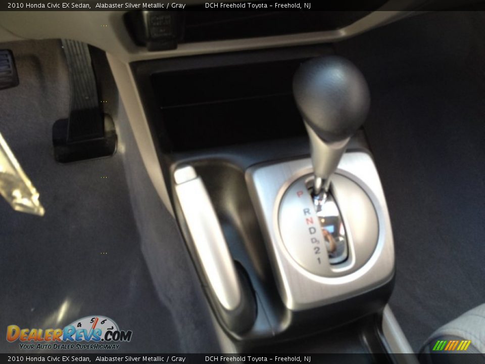 2010 Honda Civic EX Sedan Alabaster Silver Metallic / Gray Photo #18