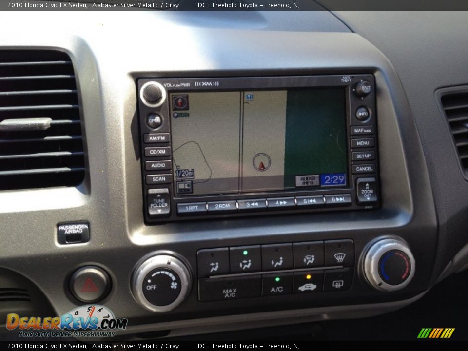 2010 Honda Civic EX Sedan Alabaster Silver Metallic / Gray Photo #19