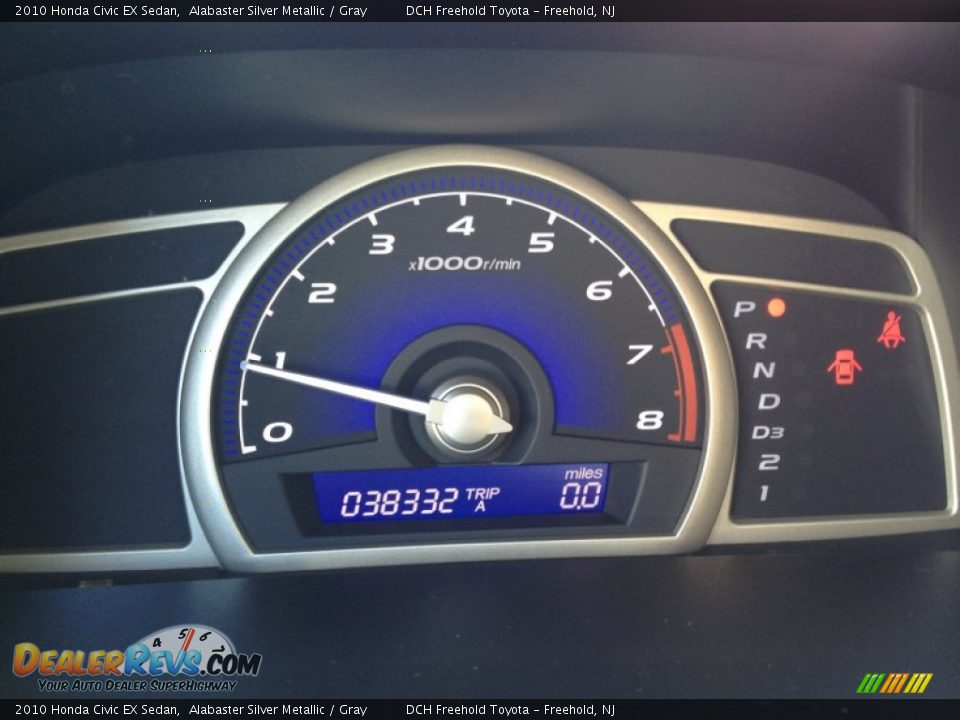2010 Honda Civic EX Sedan Alabaster Silver Metallic / Gray Photo #20