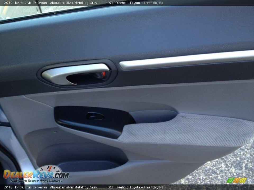 2010 Honda Civic EX Sedan Alabaster Silver Metallic / Gray Photo #23