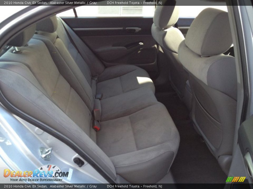 2010 Honda Civic EX Sedan Alabaster Silver Metallic / Gray Photo #24