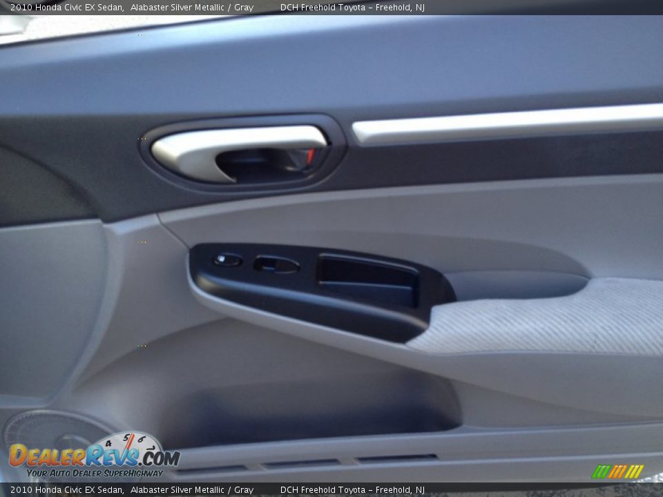 2010 Honda Civic EX Sedan Alabaster Silver Metallic / Gray Photo #27