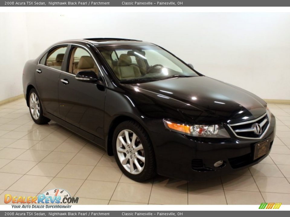 2008 Acura TSX Sedan Nighthawk Black Pearl / Parchment Photo #1