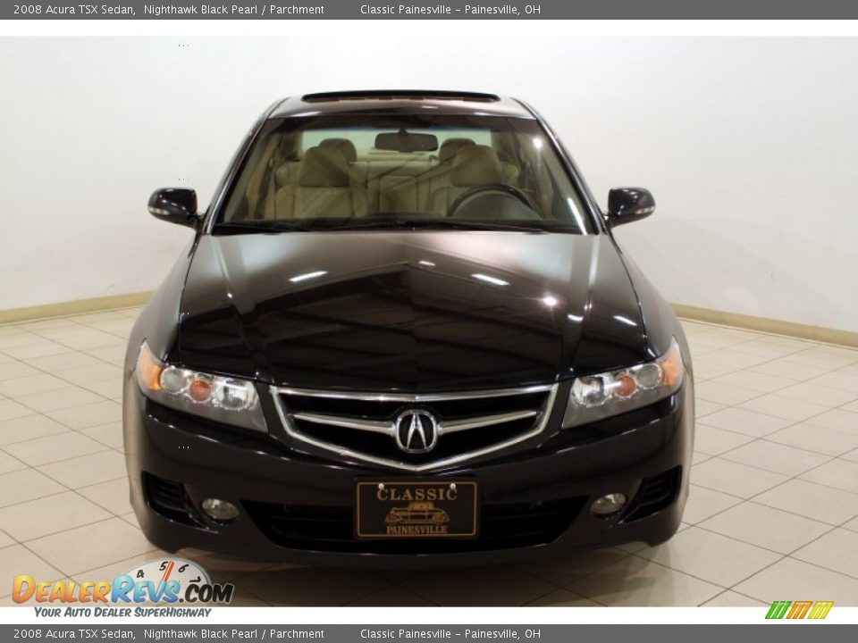 2008 Acura TSX Sedan Nighthawk Black Pearl / Parchment Photo #2